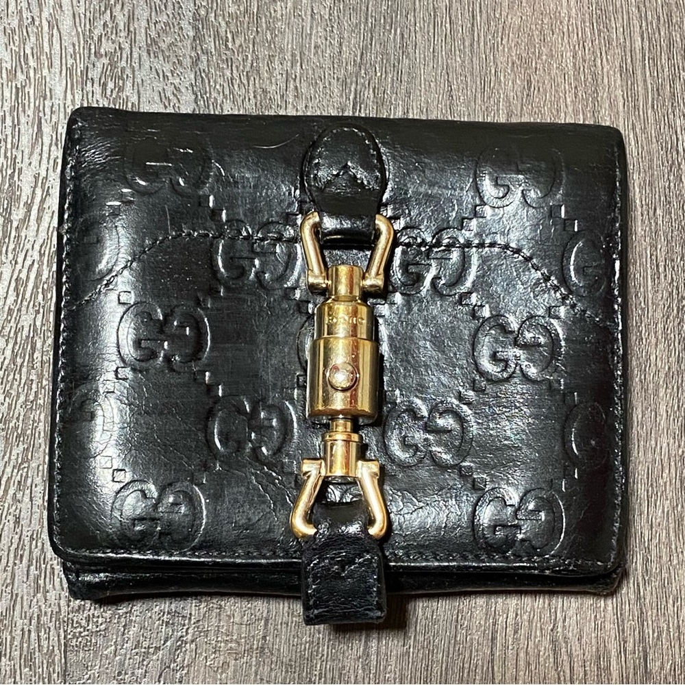 Gucci Black Jackie 1961 Wallet